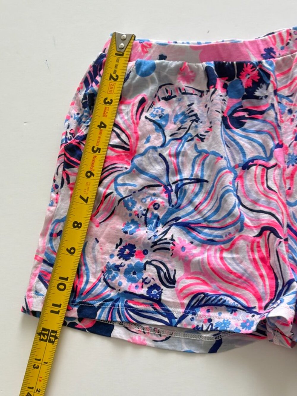 Girls' Lilly Pulitzer Knit Pull On Shorts Pink Blue Preppy Nautical XL (12-14) - Picture 7 of 10